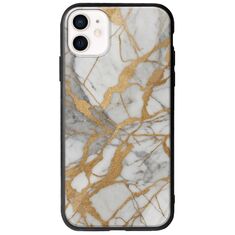 The Marble Collection - Elegance iPhone 12 Groove TPU (Tempered Glass και TPU)