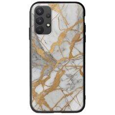 The Marble Collection - Elegance Samsung Galaxy A32 4G Groove TPU (Tempered Glass και TPU)