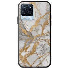 The Marble Collection - Elegance Realme 8 / 8 Pro Groove TPU (Tempered Glass και TPU)
