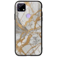 The Marble Collection - Elegance Realme C21 Groove TPU (Tempered Glass και TPU)