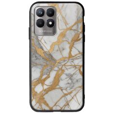 The Marble Collection - Elegance Realme 8i Groove TPU (Tempered Glass και TPU)