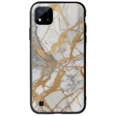 The Marble Collection - Elegance Realme C11 2021 Groove TPU (Tempered Glass και TPU)