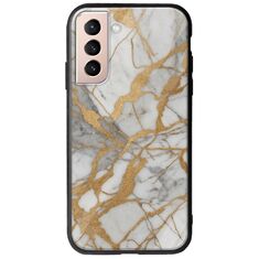 The Marble Collection - Elegance Samsung Galaxy S21 FE 5G Groove TPU (Tempered Glass και TPU)