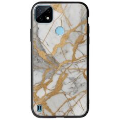 The Marble Collection - Elegance Realme C21Y / Realme C25Y Groove TPU (Tempered Glass και TPU)