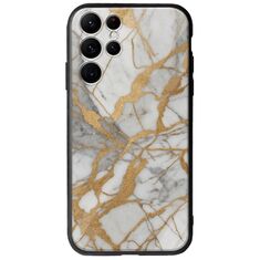 The Marble Collection - Elegance Samsung Galaxy S22 Ultra Groove TPU (Tempered Glass και TPU)