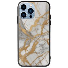 The Marble Collection - Elegance iPhone 14 Pro Max Groove TPU (Tempered Glass και TPU)