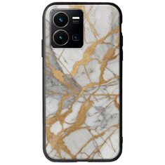 The Marble Collection - Elegance Vivo Y35 Groove TPU (Tempered Glass και TPU)