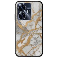The Marble Collection - Elegance Realme C55 Groove TPU (Tempered Glass και TPU)