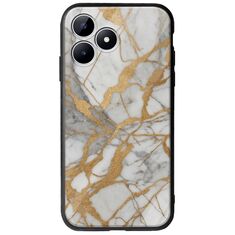 The Marble Collection - Elegance Realme Note 50 Groove TPU (Tempered Glass και TPU)