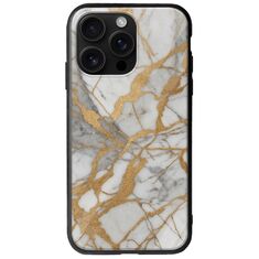 The Marble Collection - Elegance iPhone 16 Pro Max Groove TPU (Tempered Glass και TPU)
