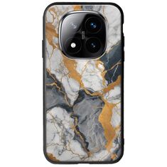 The Marble Collection - Artistic Xiaomi Redmi Note 14 Pro+ 5G Groove TPU (Tempered Glass και TPU)