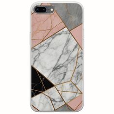 The Marble Collection - Modern iPhone 8 Plus Flexible TPU (Διάφανη Σιλικόνη)