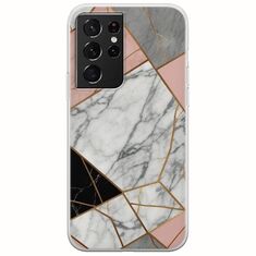 The Marble Collection - Modern Samsung Galaxy S21 Ultra Flexible TPU (Διάφανη Σιλικόνη)