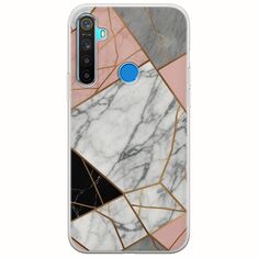 The Marble Collection - Modern Realme 5/5i/5s Flexible TPU (Διάφανη Σιλικόνη)