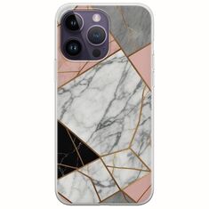 The Marble Collection - Modern iPhone 15 Pro Flexible TPU (Διάφανη Σιλικόνη)