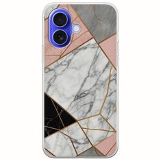 The Marble Collection - Modern iPhone 16 Flexible TPU (Διάφανη Σιλικόνη)