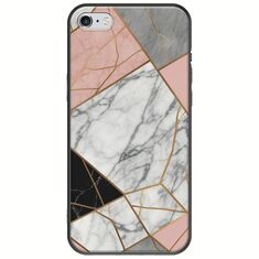 The Marble Collection - Modern iPhone 6/6s Black TPU (Μαύρη Σιλικόνη)