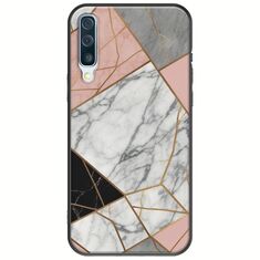 The Marble Collection - Modern Samsung Galaxy A50 Black TPU (Μαύρη Σιλικόνη)