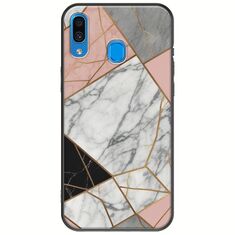 The Marble Collection - Modern Samsung Galaxy A20e Black TPU (Μαύρη Σιλικόνη)