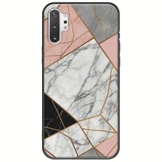 The Marble Collection - Modern Samsung Galaxy Note 10 Plus Black TPU (Μαύρη Σιλικόνη)