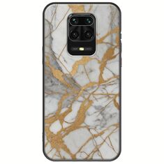 The Marble Collection - Elegance Xiaomi Redmi Note 9S / 9 Pro / 9 Pro Max Black TPU (Μαύρη Σιλικόνη)