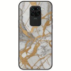 The Marble Collection - Elegance Xiaomi Redmi Note 9 Black TPU (Μαύρη Σιλικόνη)