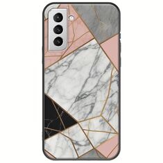 The Marble Collection - Modern Samsung Galaxy S21 Plus Black TPU (Μαύρη Σιλικόνη)
