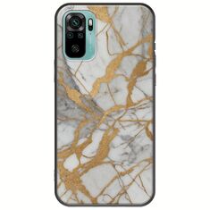 The Marble Collection - Elegance Xiaomi Redmi Note 10 / 10s Black TPU (Μαύρη Σιλικόνη)