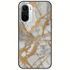 The Marble Collection - Elegance Xiaomi Poco F3 Black TPU (Μαύρη Σιλικόνη)