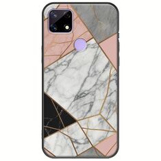The Marble Collection - Modern Realme C21 Black TPU (Μαύρη Σιλικόνη)