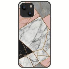 The Marble Collection - Modern iPhone 13  Black TPU (Μαύρη Σιλικόνη)