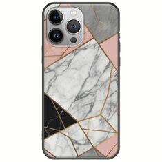 The Marble Collection - Modern iPhone 13 Pro Max Black TPU (Μαύρη Σιλικόνη)