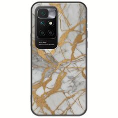The Marble Collection - Elegance Xiaomi Redmi 10 Black TPU (Μαύρη Σιλικόνη)