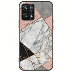 The Marble Collection - Modern Realme 9 Pro Plus Black TPU (Μαύρη Σιλικόνη)