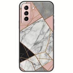The Marble Collection - Modern Samsung Galaxy S22 Black TPU (Μαύρη Σιλικόνη)