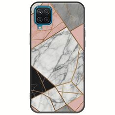 The Marble Collection - Modern Samsung Galaxy M12 Black TPU (Μαύρη Σιλικόνη)