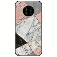 The Marble Collection - Modern Huawei Nova 8i Black TPU (Μαύρη Σιλικόνη)