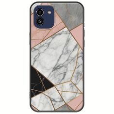 The Marble Collection - Modern Samsung Galaxy A03 Black TPU (Μαύρη Σιλικόνη)