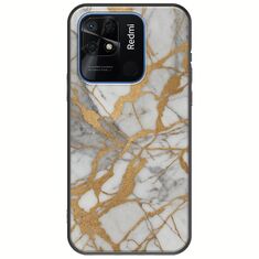 The Marble Collection - Elegance Xiaomi Redmi 10C Black TPU (Μαύρη Σιλικόνη)