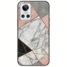 The Marble Collection - Modern Realme GT Neo 3 Black TPU (Μαύρη Σιλικόνη)