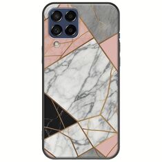 The Marble Collection - Modern Samsung Galaxy M53 5G Black TPU (Μαύρη Σιλικόνη)