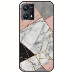 The Marble Collection - Modern Realme 9 4G Black TPU (Μαύρη Σιλικόνη)