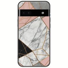 The Marble Collection - Modern Google Pixel 6a 5G Black TPU (Μαύρη Σιλικόνη)