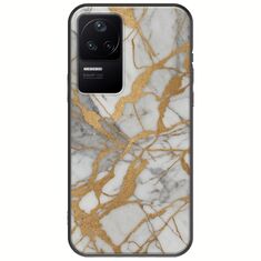The Marble Collection - Elegance Xiaomi Poco F4 5G Black TPU (Μαύρη Σιλικόνη)