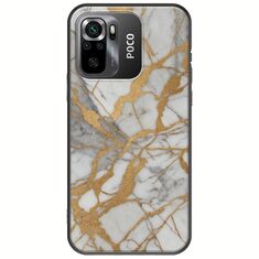 The Marble Collection - Elegance Xiaomi Poco M5s Black TPU (Μαύρη Σιλικόνη)