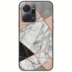 The Marble Collection - Modern Honor X7a Black TPU (Μαύρη Σιλικόνη)