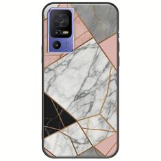 The Marble Collection - Modern TCL 40 SE Black TPU (Μαύρη Σιλικόνη)
