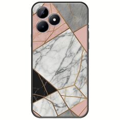 The Marble Collection - Modern Realme C53 Black TPU (Μαύρη Σιλικόνη)