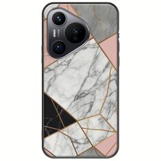 The Marble Collection - Modern Huawei Pura 70 Black TPU (Μαύρη Σιλικόνη)