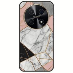 The Marble Collection - Modern Huawei Nova 12i Black TPU (Μαύρη Σιλικόνη)